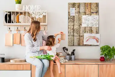 Wine cork pin board