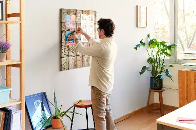 Wine cork pin board