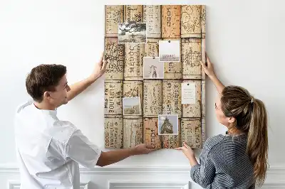 Wine cork pin board