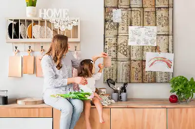 Wine cork pin board