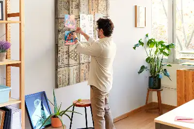 Wine cork pin board