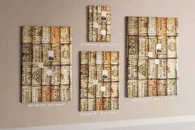 Wine cork pin board