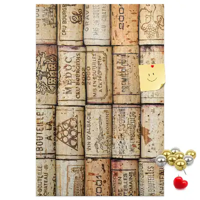 Wine cork pin board