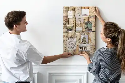 Wine cork pin board