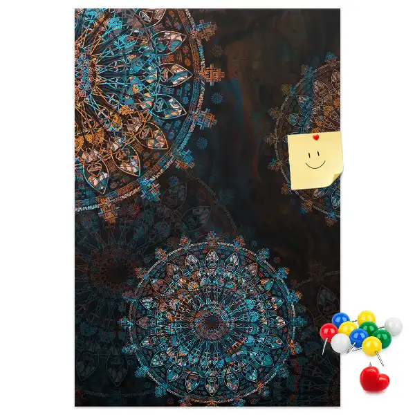 Cork Note Board Decorative mandala