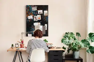 Cork Note Board Decorative mandala