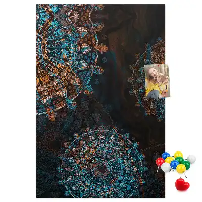 Cork Note Board Decorative mandala