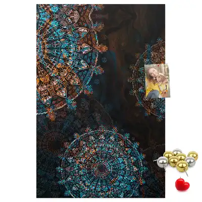 Cork Note Board Decorative mandala