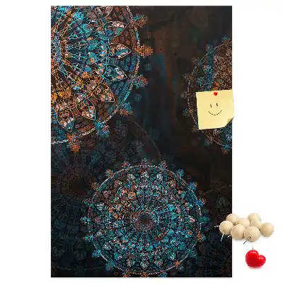 Cork Note Board Decorative mandala
