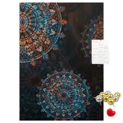 Cork Note Board Decorative mandala
