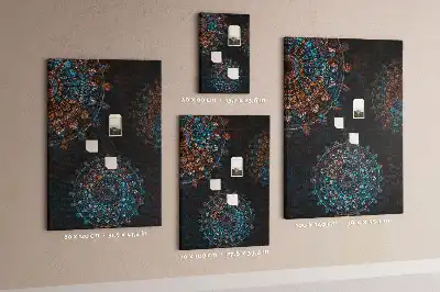 Cork Note Board Decorative mandala