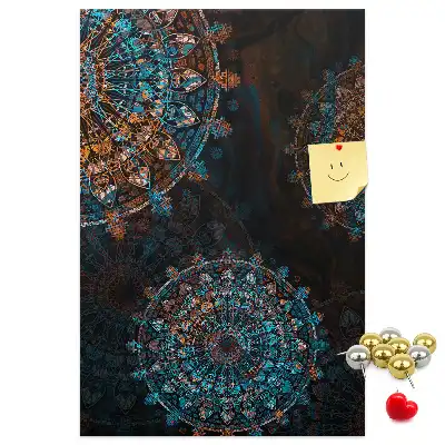 Cork Note Board Decorative mandala