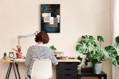 Cork Note Board Decorative mandala