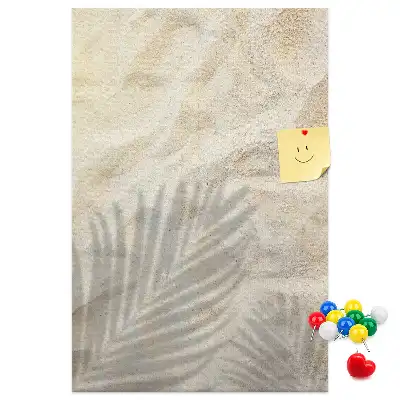 Summer beach sand cork memo board