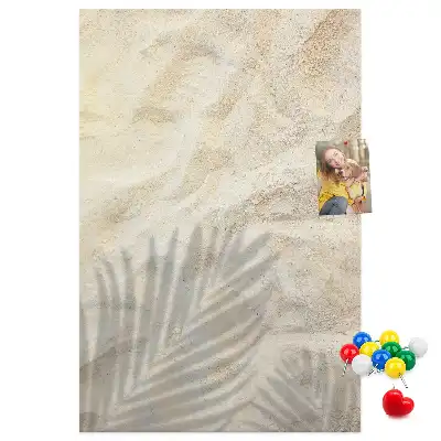 Summer beach sand cork memo board