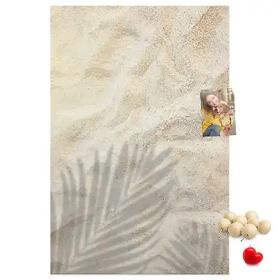 Summer beach sand cork memo board