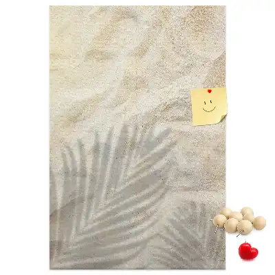 Summer beach sand cork memo board