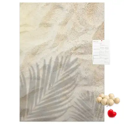 Summer beach sand cork memo board