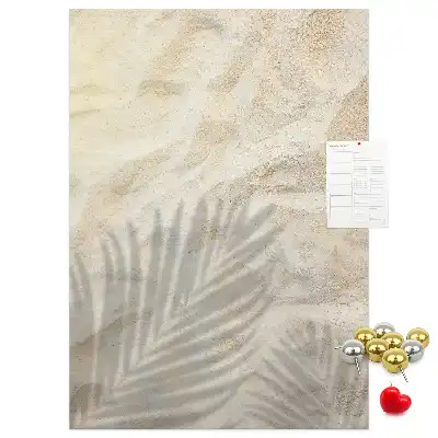 Summer beach sand cork memo board