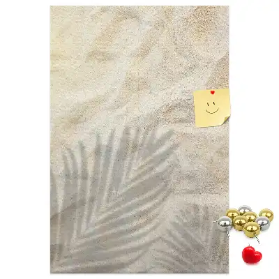 Summer beach sand cork memo board