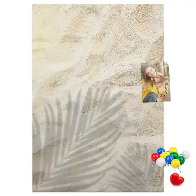 Summer beach sand cork memo board