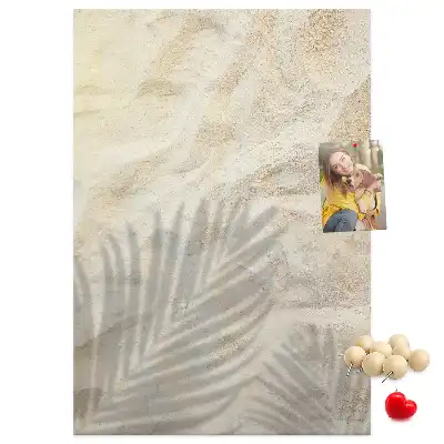 Summer beach sand cork memo board