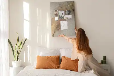 Cork pin board Glossy marble