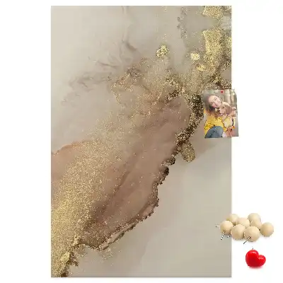 Cork pin board Glossy marble