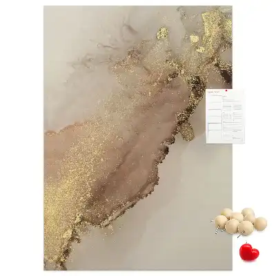 Cork pin board Glossy marble
