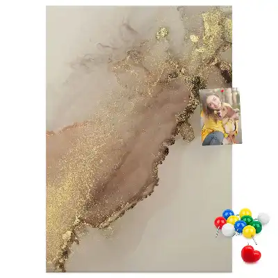 Cork pin board Glossy marble