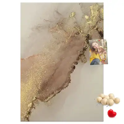 Cork pin board Glossy marble