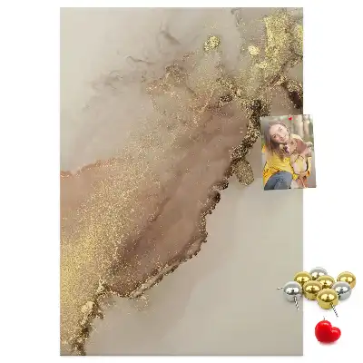 Cork pin board Glossy marble