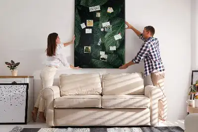 Jungle Vegetation Leaves Cork Note Board