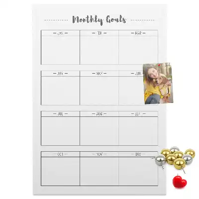 Wall cork memo board Plans for the month