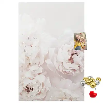 Peony Flower Cork Note Board