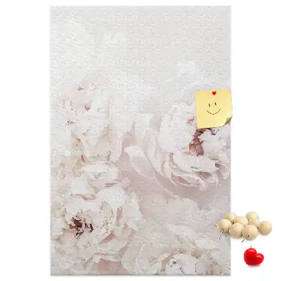 Peony Flower Cork Note Board