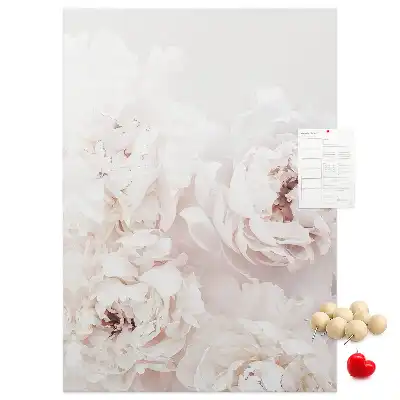 Peony Flower Cork Note Board