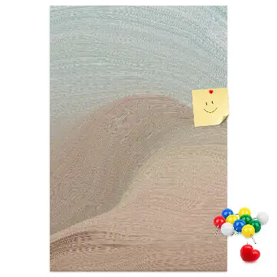 Wall cork memo board Mixed color palette