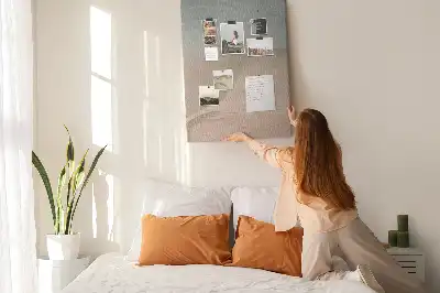 Mixed color palette wall cork memo board