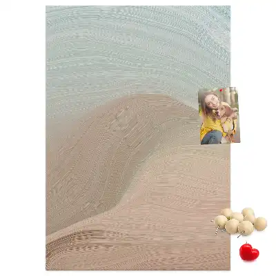Wall cork memo board Mixed color palette
