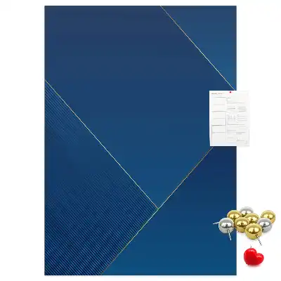 Ornamental pattern cork pin board