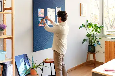 Ornamental pattern cork pin board