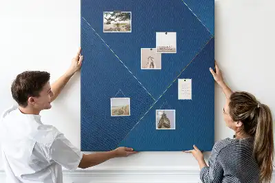 Ornamental pattern cork pin board