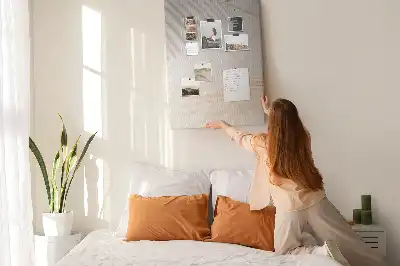 Cork Note Board with Palm Leaf Shadow