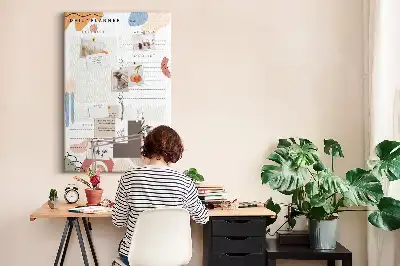 Today's Plan wall cork memo board