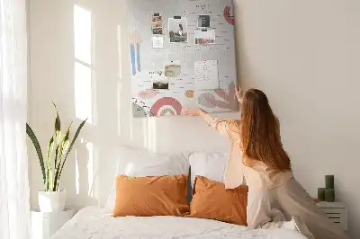 Wall cork memo board Today's plan