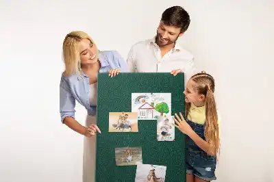 Linear Leaf Pattern Cork Memo Board