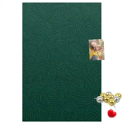 Linear Leaf Pattern Cork Memo Board