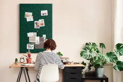 Wall cork memo board Linear leaf pattern