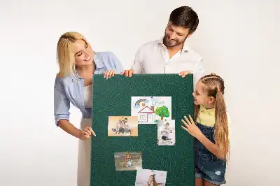 Wall cork memo board Linear leaf pattern